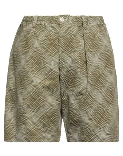 Marni Woman Shorts & Bermuda Shorts Military Green Size 14 Cotton, Linen