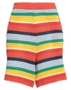 Marni Woman Shorts & Bermuda Shorts Orange Size 16 Cotton