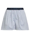 Marni Bermuda Shorts With Stripe Pattern In Blue