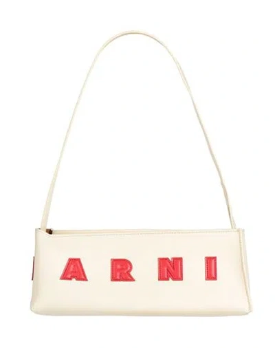 Marni Woman Shoulder Bag Cream Size - Cow Leather In White