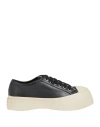 Marni Woman Sneakers Black Size 6 Soft Leather