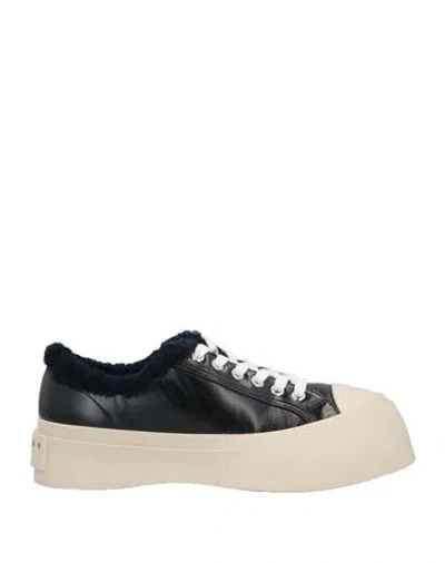 Marni Woman Sneakers Black Size 11 Leather