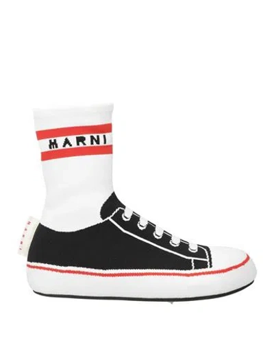 Marni Woman Sneakers Black Size 8 Textile Fibers