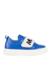 Marni Woman Sneakers Bright Blue Size 13.5c Soft Leather