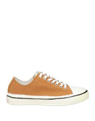 Marni Woman Sneakers Camel Size 6 Textile Fibers In Beige