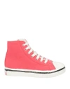 Marni Woman Sneakers Coral Size 11c Textile Fibers In Red