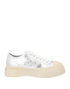 Marni Silver Pablo Lace-up Sneakers