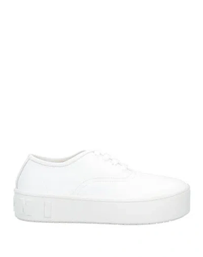 Marni Woman Sneakers White Size 10 Soft Leather