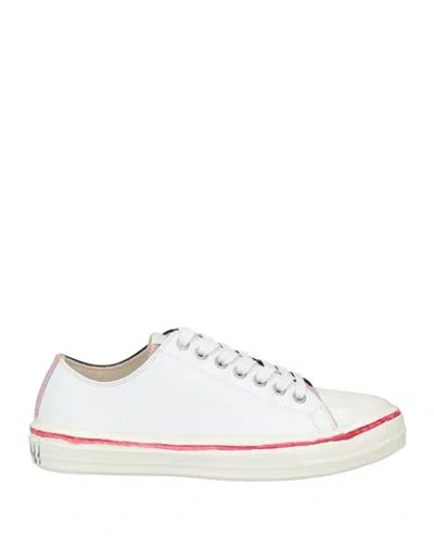 Marni Woman Sneakers White Size 7 Leather