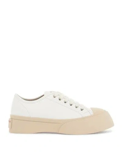 Marni Color-block Low-top Sneakers In White