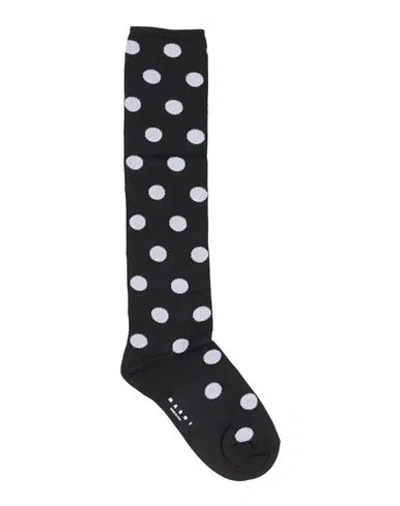 Marni Black Nylon Dots Socks