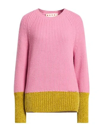 Marni Woman Sweater Antique Rose Size 4 Virgin Wool In Pink
