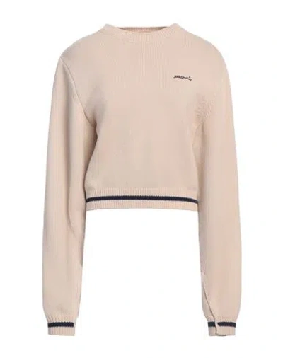 Marni Woman Sweater Beige Size 4 Virgin Wool In Gold