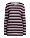 Marni Woman Sweater Black Size 6 Wool, Mohair Wool, Polyamide In Black