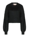 Marni Woman Sweater Black Size 6 Acetate, Polyamide, Mohair Wool