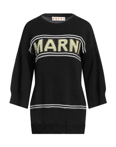 Marni Woman Sweater Black Size 6 Cotton