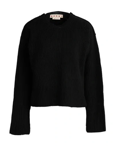 Marni Woman Sweater Black Size 6 Virgin Wool