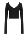 Marni Ribbed V-neck Sweater In Black