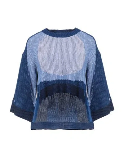 Marni Woman Sweater Blue Size 6 Cotton