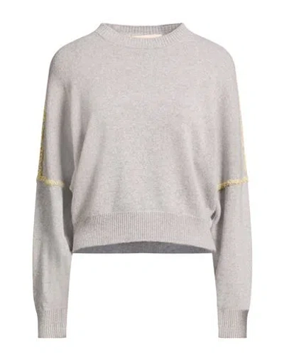 Marni Woman Sweater Grey Size 2 Virgin Wool, Cashmere In Gold