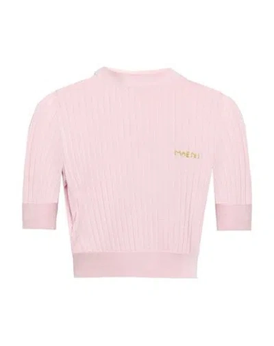 Marni Woman Sweater Light Pink Size 2 Virgin Wool, Silk