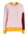 Marni Pink Colour-block Cashmere Jumper In Pink