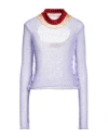 Marni Woman Sweater Mauve Size 6 Virgin Wool, Cashmere, Viscose, Wool, Mohair Wool In Purple