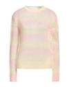 Marni Woman Sweater Pastel Yellow Size 8 Wool, Polyamide, Mohair Wool, Virgin Wool In Yellow