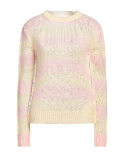 Marni Woman Sweater Light Yellow Size 4 Wool, Polyamide, Mohair Wool, Virgin Wool