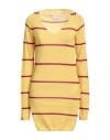 Marni Woman Sweater Mustard Size 4 Virgin Wool In Yellow