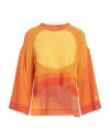 Marni Woman Sweater Orange Size 8 Cotton In Orange