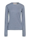 Marni Woman Sweater Pastel Blue Size 4 Virgin Wool, Silk