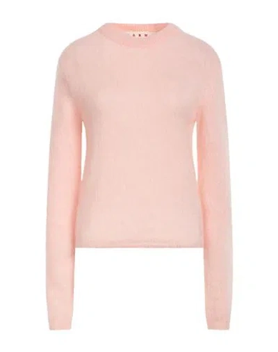 Marni Woman Sweater Pink Size 6 Mohair Wool, Polyamide, Wool