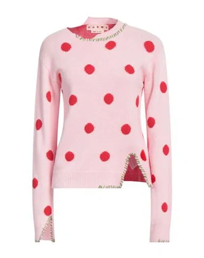 Marni Woman Sweater Pink Size 6 Virgin Wool
