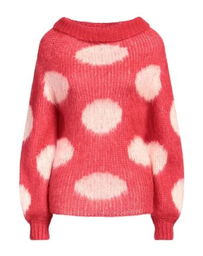 MARNI MARNI WOMAN SWEATER RED SIZE 6 ACETATE, POLYAMIDE, MOHAIR WOOL