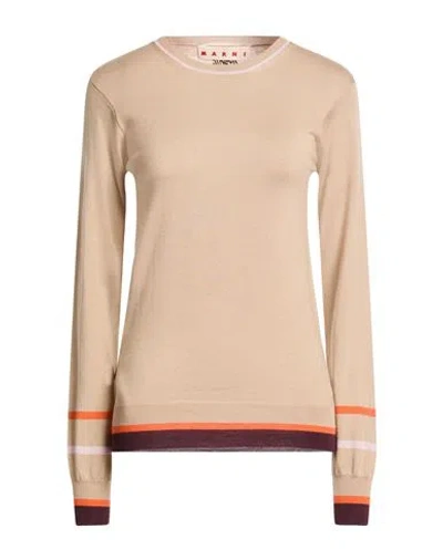 Marni Wool And Silk-blend Sweater In Neutral