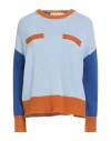Marni Color Block Light Blue Cashmere Sweater
