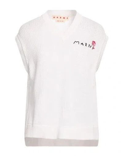 Marni Woman Sweater White Size 6 Cotton