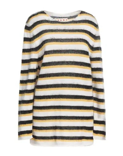 Marni Brushed Striped Jumper In Multicolor