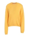 Marni Crew-neck Mohair-blend Jumper In Yellow