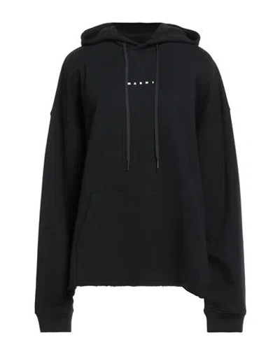 Marni Woman Sweatshirt Black Size 6 Cotton