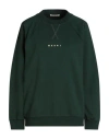 Marni Woman Sweatshirt Dark Green Size 4 Cotton