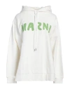 Marni Oversized Sweatshirt With Hood In White