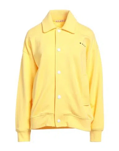 Marni Woman Sweatshirt Yellow Size 8 Cotton