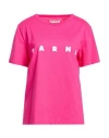 Marni Woman T-shirt Fuchsia Size 10 Cotton In Pink