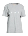Marni Woman T-shirt Grey Size 10 Cotton In Gray