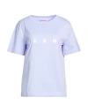 Marni Woman T-shirt Lilac Size 10 Cotton In Purple