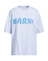 Marni Logo-stamp Cotton T-shirt In Purple