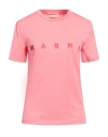 Marni Woman T-shirt Magenta Size 8 Cotton In Magenta