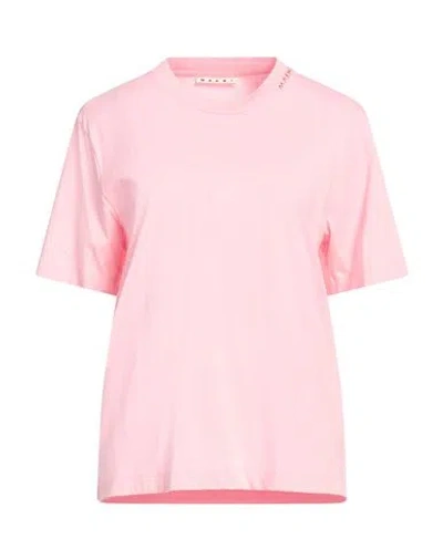 MARNI MARNI WOMAN T-SHIRT PINK SIZE 6 COTTON